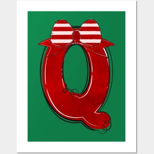 Letter Q - Christmas Letter Posters and Art